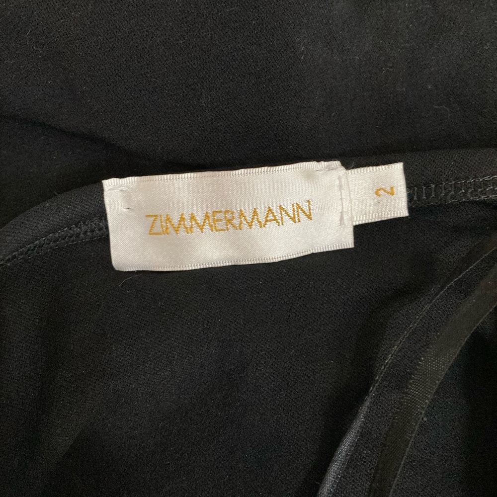 Zimmermann Black Ruched Halter Mini Dress - Picture 6 of 9